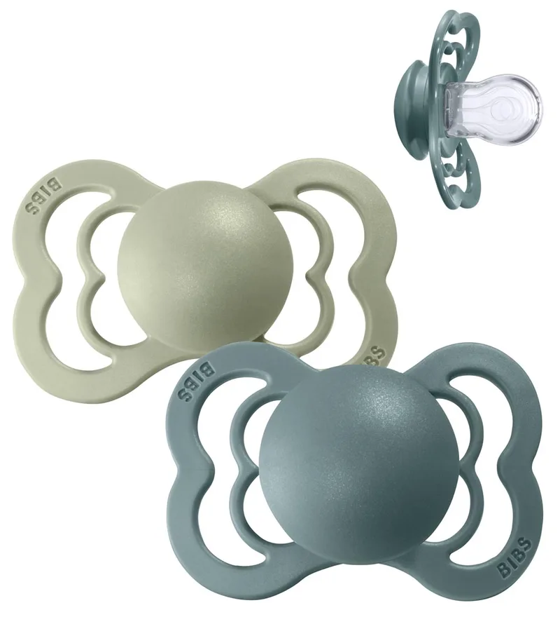 Supreme+ Fopspenen - Maat 2 - 2-pack - Symmetrisch - IJslan von BIBS – Produktfoto