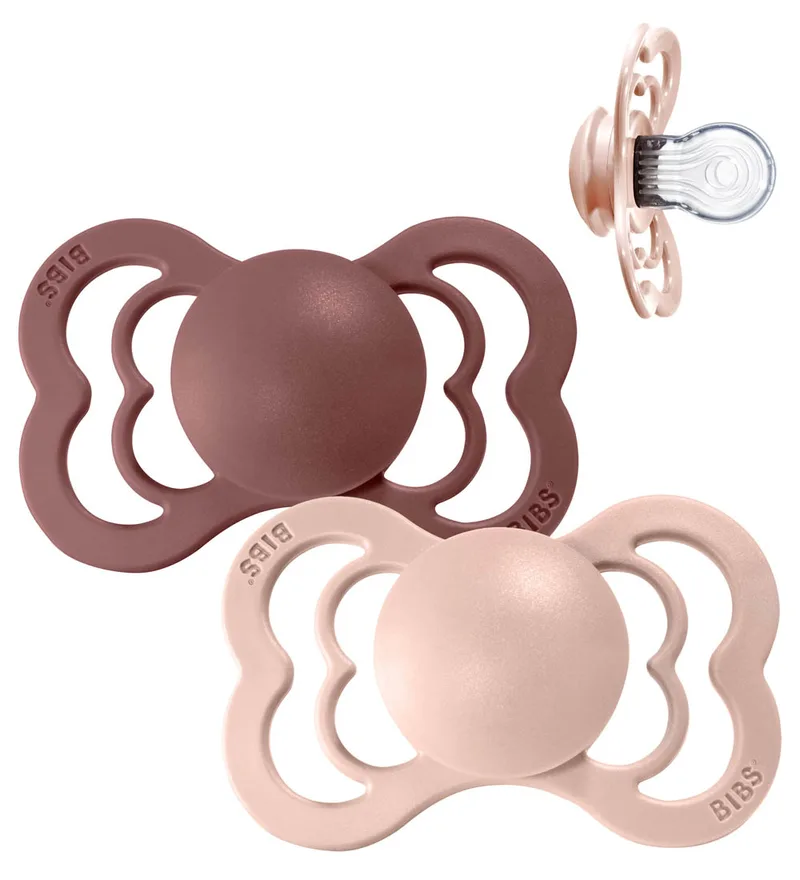 Supreme+ Fopspenen - Maat 2 - 2-pack - Symmetrisch - Marmot von BIBS – Produktfoto