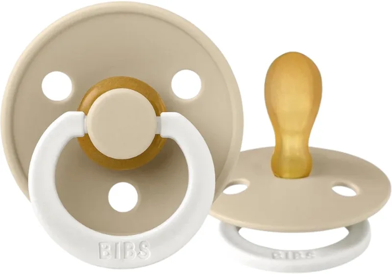 symmetrisch maat 2 - 6-18 maanden - fopspeen van BIBS in Vanilla glow – productfoto