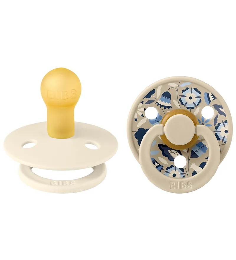 X Liberty Colour Fopspenen - 2-pack - Maat 1 - Rond - Ivory van BIBS – productfoto