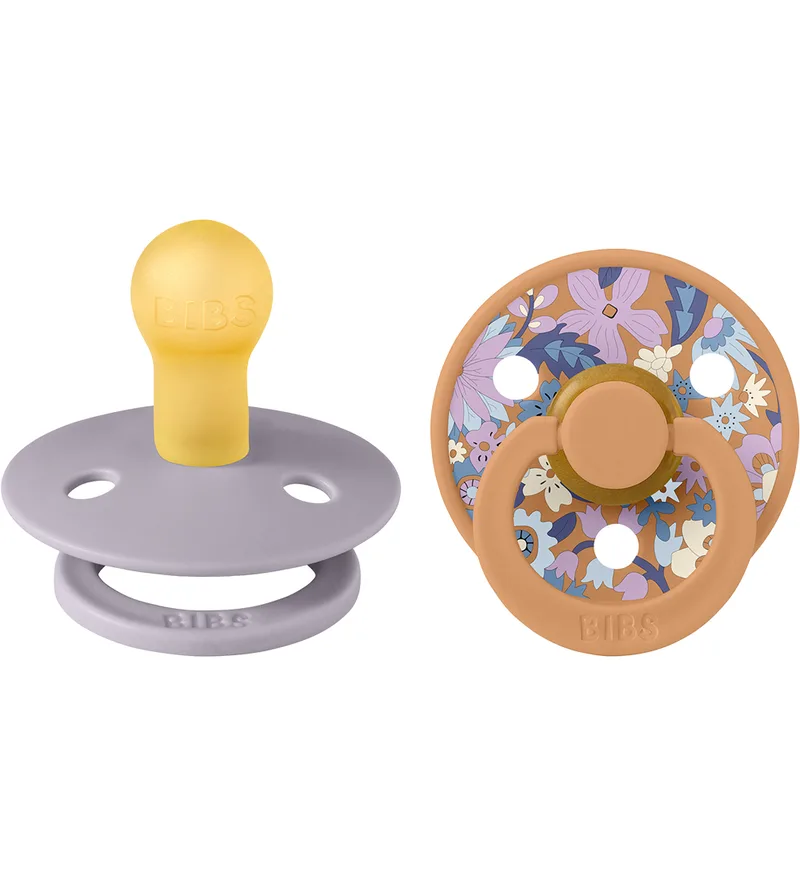 X Liberty Colour Fopspenen - 2-pack - Maat 1 - Rond - Pumpk by BIBS – product photo