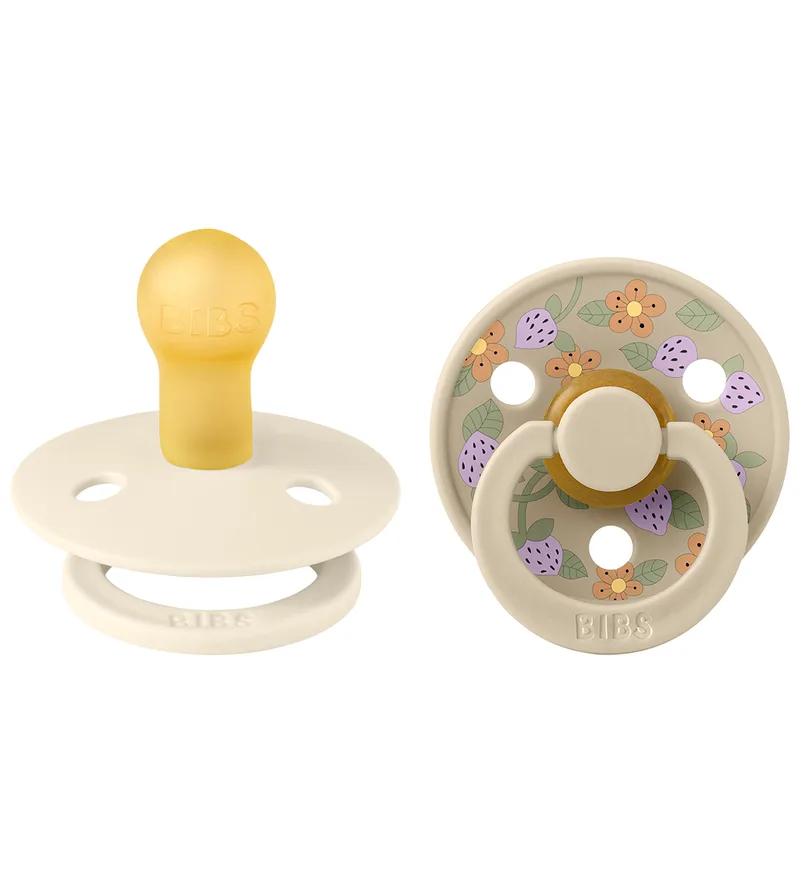 X Liberty Colour Fopspenen - 2-pack - Maat 2 - Rond - Ivory van BIBS – productfoto