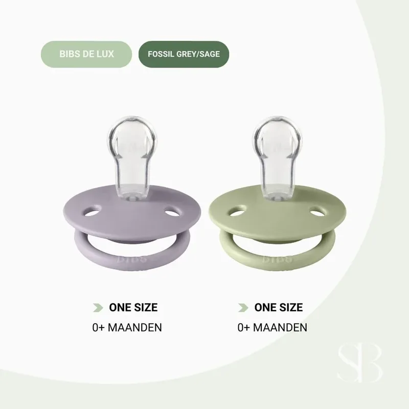 X Liberty De Lux Fopspenen - 2-pack - Eén maat - Rond - Cap van BIBS – productfoto 2 van 3
