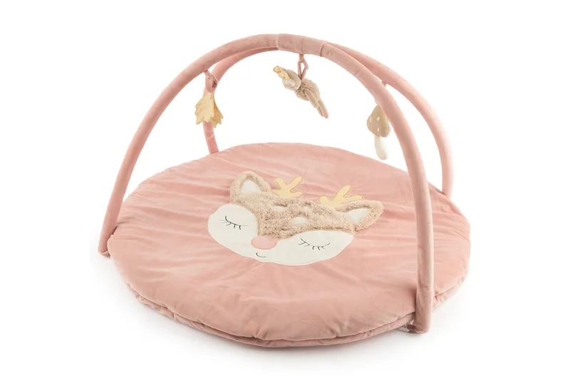 Baby Gym Bieco Spieldecke mit Activitybogen Reh Ella van Bieco in Roze – productfoto