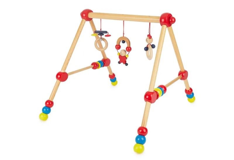 Baby Gym Bieco Spieltrapez höhenverstellbar Spielbogen Baby Holz van Bieco – productfoto