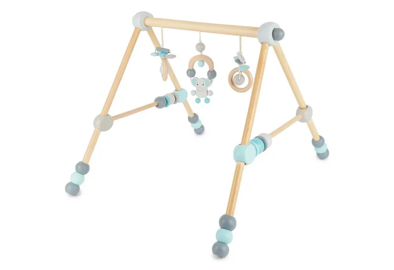 Baby Gym Bieco Spieltrapez Spielbogen Baby - Figuren, Rasseln Höhenverstellbar de Bieco en Bleu – photo produit