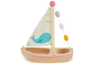 Badespielzeug Bieco Segelboot Spielzeug Kinder Holz Wasserspielzeug 20x18cm de Bieco en Blanc – photo produit 1 sur 3