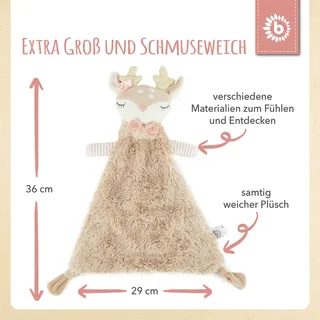 Knuffeldoekje Hert Ella van Bieco – productfoto 2 van 3