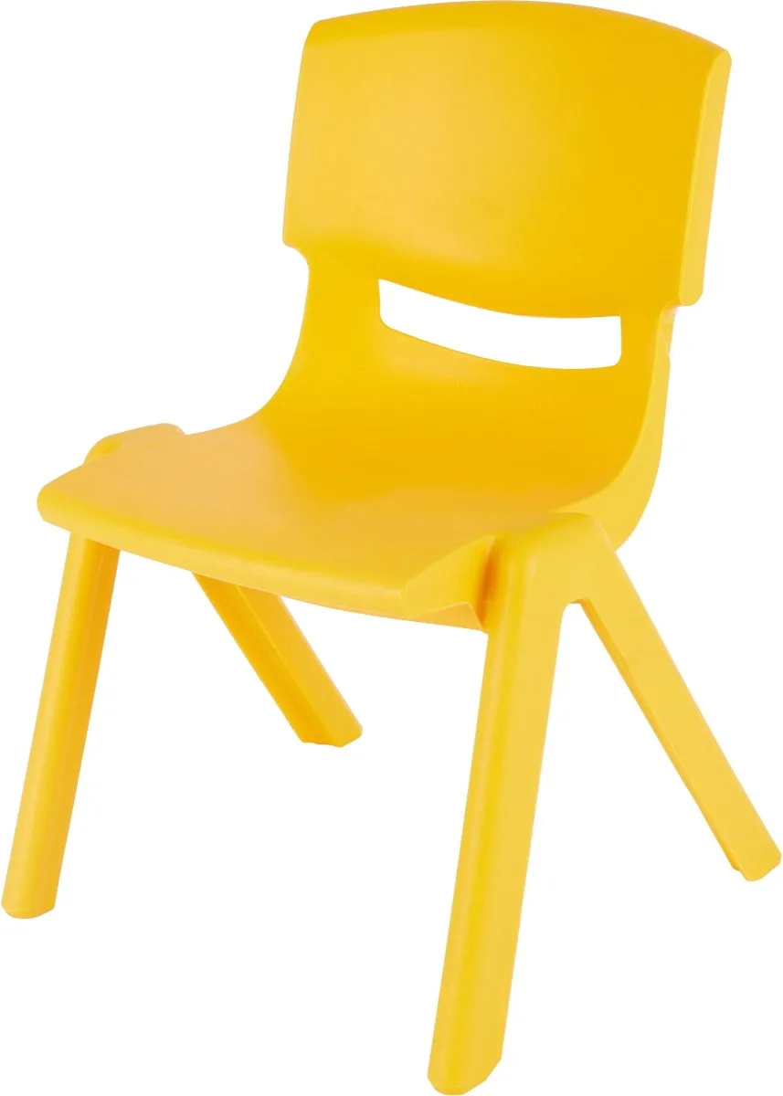 Kunststof Kinderstoeltje 04000001 van Bieco in Geel – productfoto