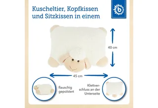 Kuscheltier Bieco XXL Schaf Kuscheltier 45 cm fra Bieco i Hvid – produktbillede 3 af 5