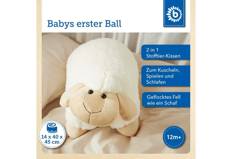 Kuscheltier Bieco XXL Schaf Kuscheltier 45 cm fra Bieco i Hvid – produktbillede 2 af 5