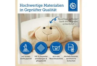 Kuscheltier Bieco XXL Schaf Kuscheltier 45 cm fra Bieco i Hvid – produktbillede 5 af 5