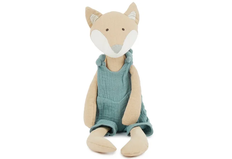 Plüschfigur Bieco Fuchs Kuscheltier Baby Kuscheltier aus Leinenstoff & Musselin från Bieco i Beige – produktbild