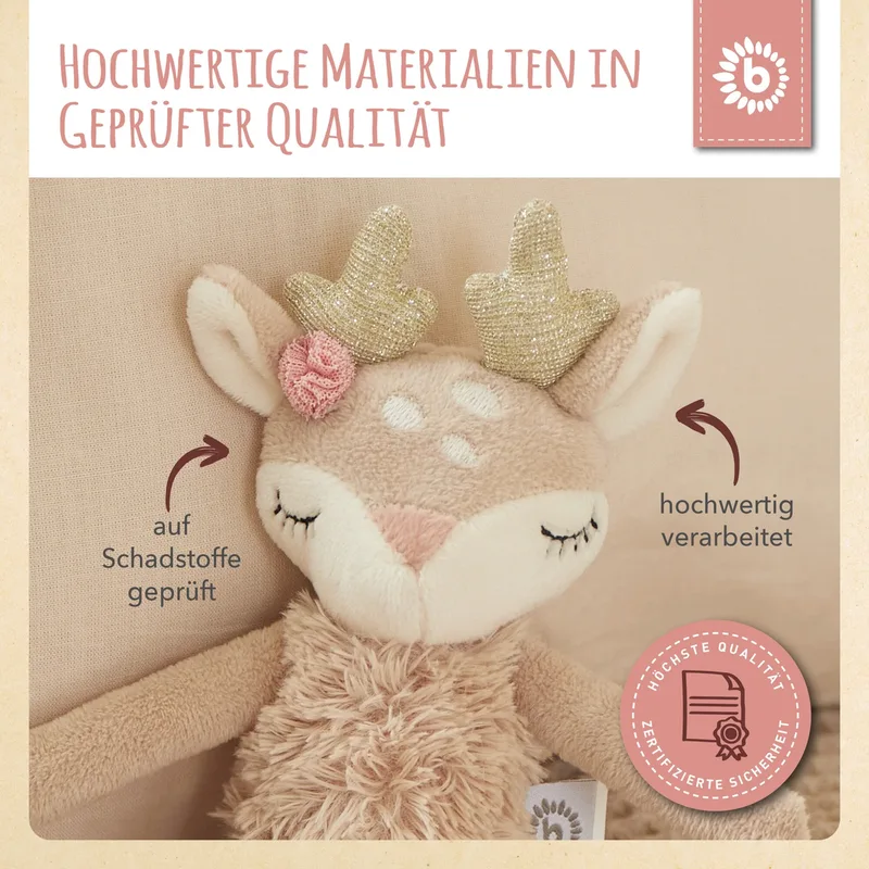 Speelfiguur Hert Ella Met Rammelaar van Bieco – productfoto 3 van 3