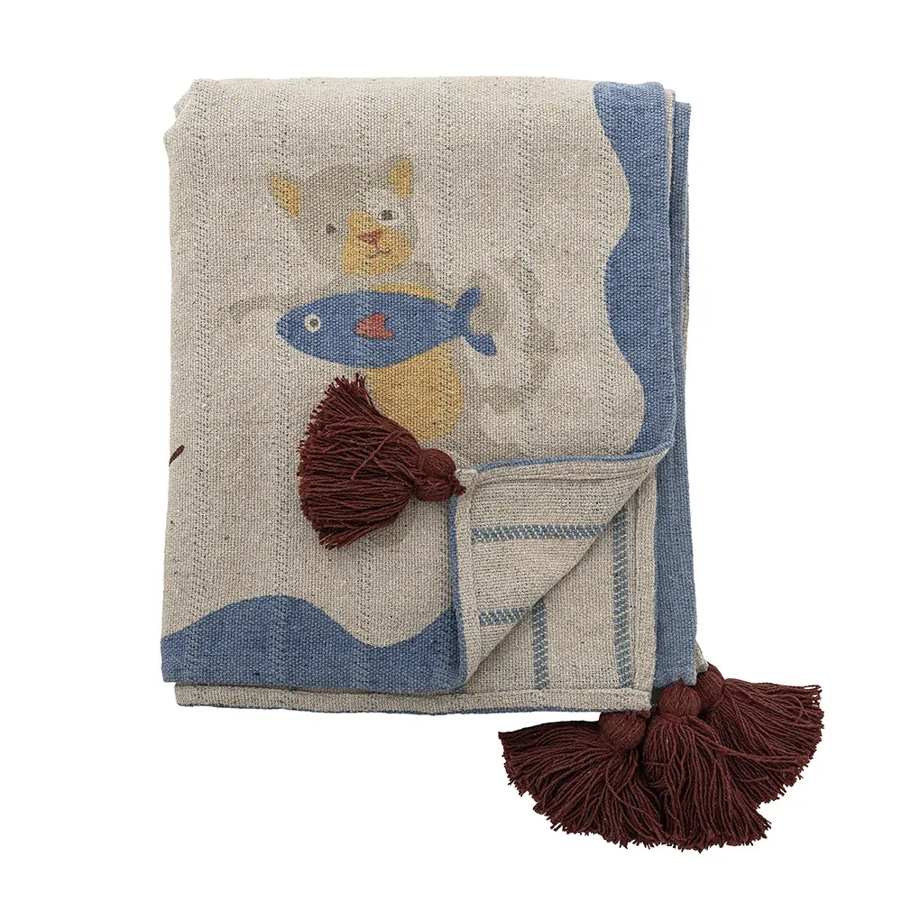 Mille Throw Tæppe fra Bloomingville Mini – produktbillede