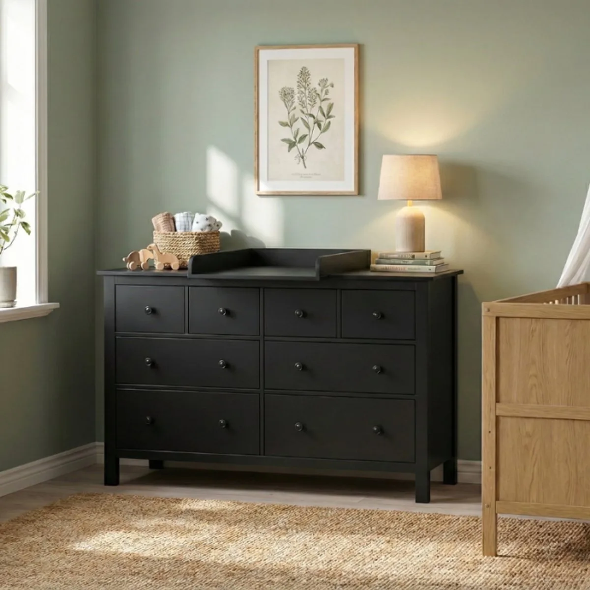 Commode Bretagne Met Bladvergroter de Born Lucky en Noir – photo produit