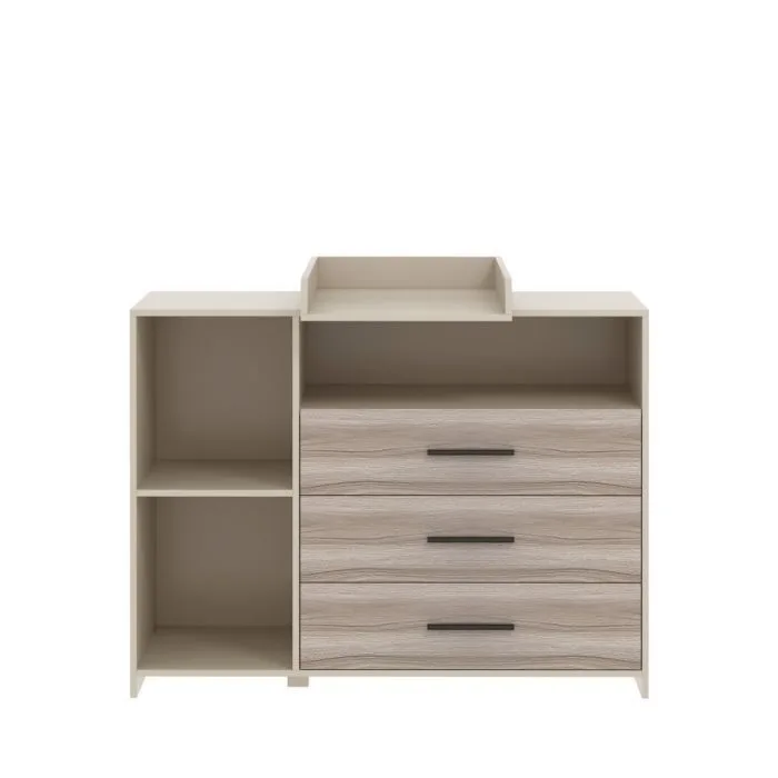 ® Commode / Verzorgingstafel Baby Noah - Clay & Oak fra Born Lucky i Noah Clay & Oak – produktbillede 3 af 4