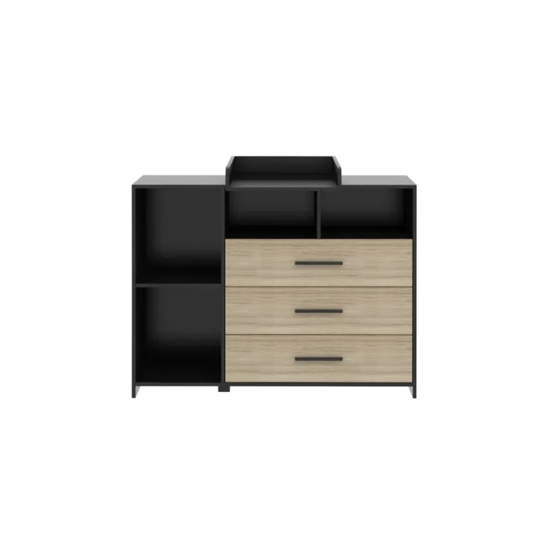 ® Commode Zwart Reno fra Born Lucky i Reno Zwart, Eiken – produktbillede 2 af 3
