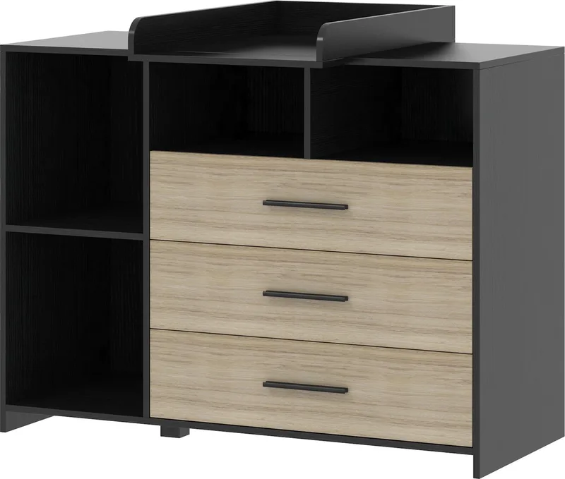 ® Commode Zwart Reno by Born Lucky in Reno Zwart, Eiken – product photo