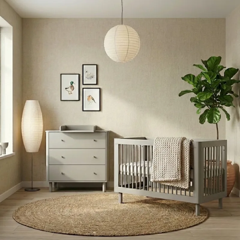 Helsinki Meegroei Babykamer 2-Delig – Ledikant en Commode – Vanaf Geboorte tot ca. 5 Jaar de Born Lucky en Marron – photo produit