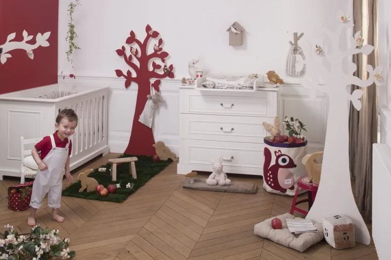 Ilona Ivory Babykamer 2-Delig – Ledikant en Commode – Vanaf Geboorte tot ca. 5 Jaar de Born Lucky en Blanc – photo produit