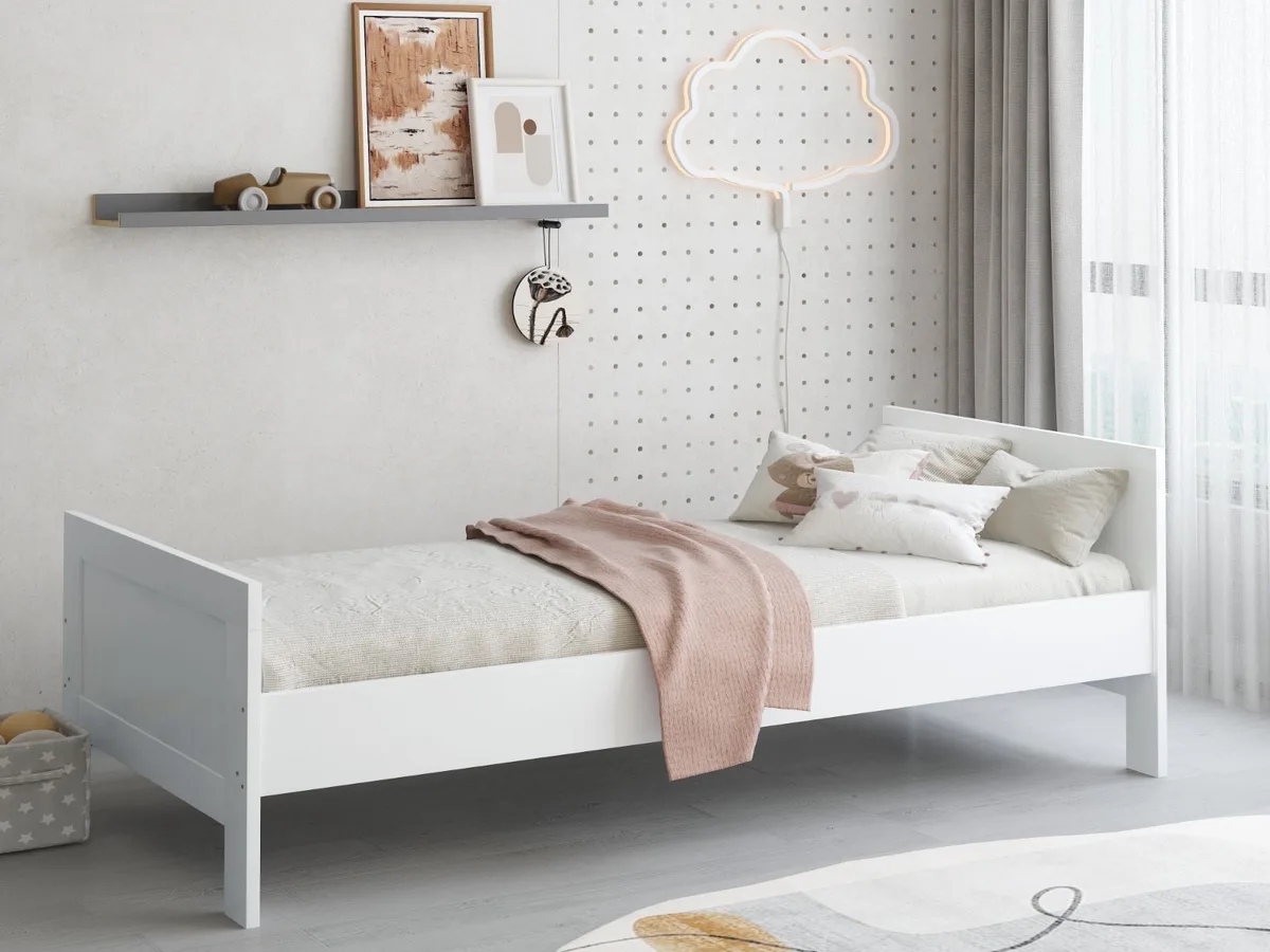 Kinderbed 1-Persoonsbed 90x200 Noel Wit van Born Lucky – productfoto