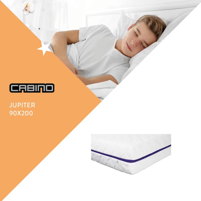 ® - Matras - Junior - Koudschuim - 90 x 200 cm van Born Lucky in Wit – productfoto
