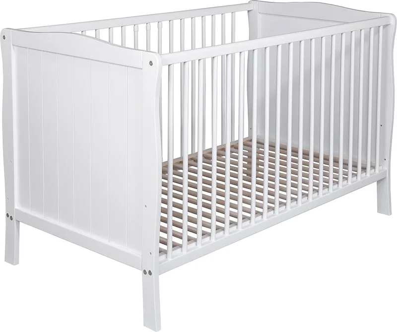 Meegroei Ledikant Met Lade en Veiligheidsrekje 70 x 140 cm de Born Lucky en Blanc – photo produit