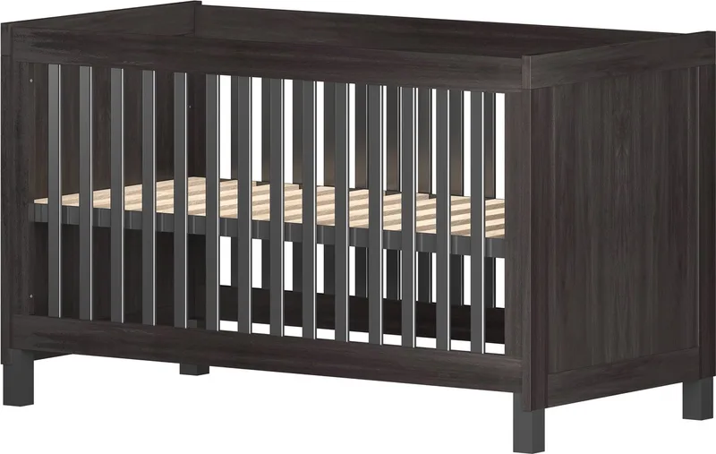 Meegroei Ledikant Roxy 70 x 140 cm de Born Lucky en Dark Oak – photo produit