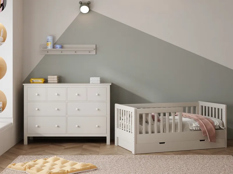 Peuterkamer Met Lade Joan Clay met Commode Bretagne – Geschikt vanaf 2 Jaar by Born Lucky in Beige – product photo