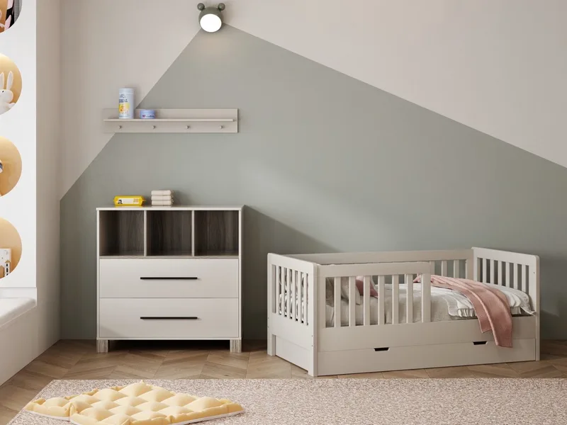 Peuterkamer Met Lade Joan Clay met Commode Geneve – Geschikt vanaf 2 Jaar van Born Lucky in Beige – productfoto