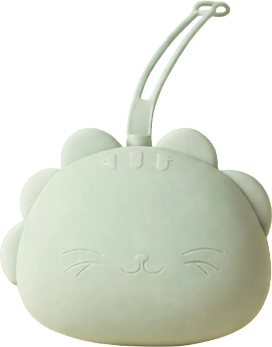 Siliconen fopspeenhouder de Born Lucky en Mintgroen – photo produit