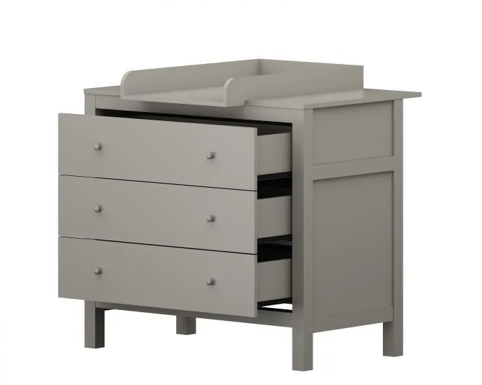 Stanton Commode Babykamer / Dressoir - 100 x 55 x 91 cm - Biscotti fra Born Lucky i Brun – produktbillede 3 af 4