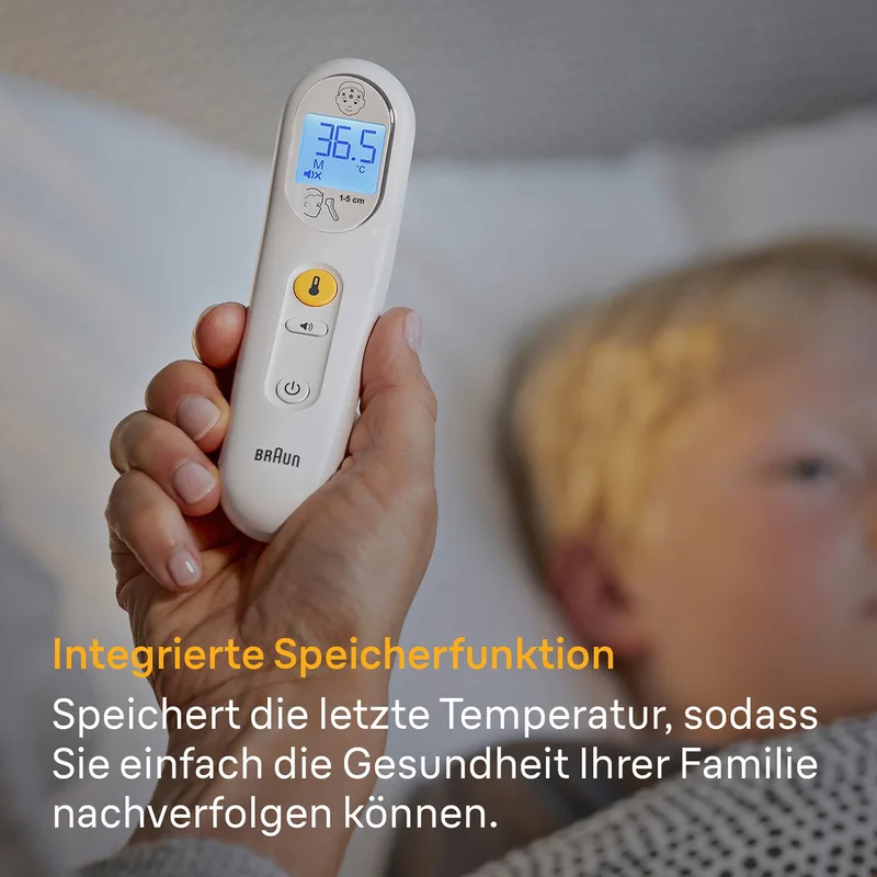 No touch Thermometer Sensian 3 BNT050WE by Braun in Yellow, 11,5 × 21,1 × 4,8 mm – product photo 3 of 3