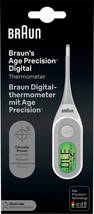 Thermometer - Leeftijdprecisie PRT200 fra Braun – produktbillede 3 af 4