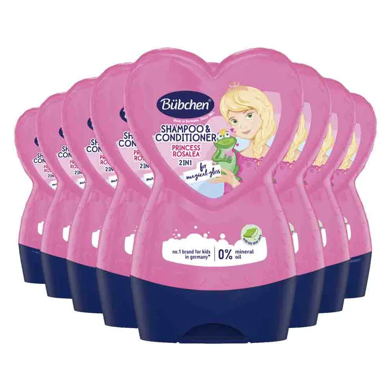 8x Bübchen 2in1 Shampoo & Conditioner Princess Rosalea 230 ml van Bübchen – productfoto