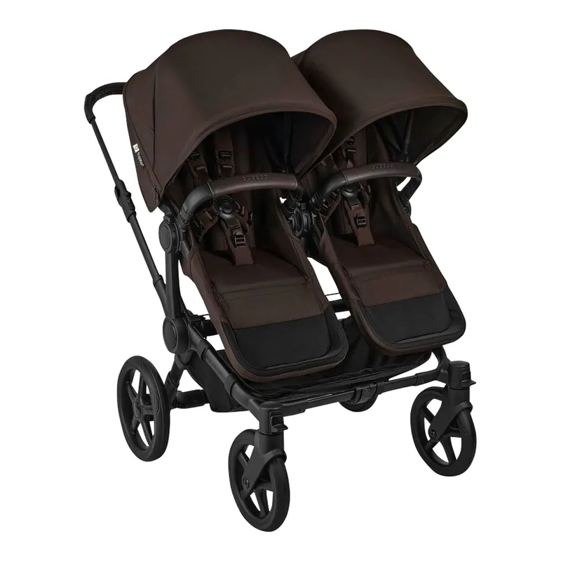 Donkey 6 Kinderwagen Geschwisterwagen Double by Bugaboo in Brown, 90,2 × 64,7 × 39,7 mm – product photo