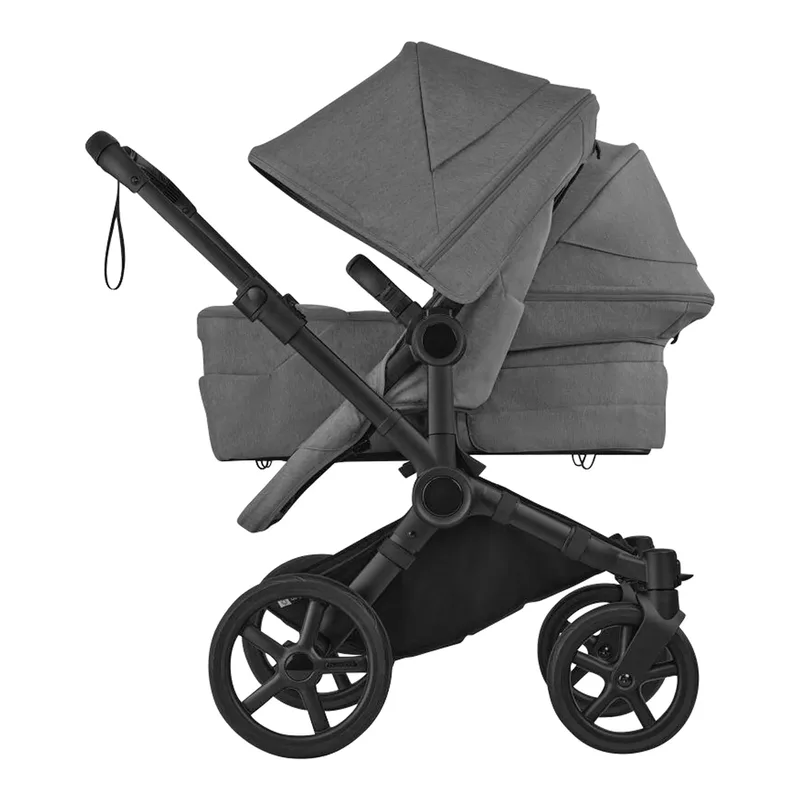 Donkey 6 Kinderwagen Geschwisterwagen Double by Bugaboo in Grey, 90,2 × 64,7 × 39,7 mm – product photo