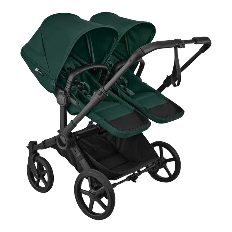 Donkey 6 Kinderwagen Geschwisterwagen Double by Bugaboo in Green, 90,2 × 64,7 × 39,7 mm – product photo