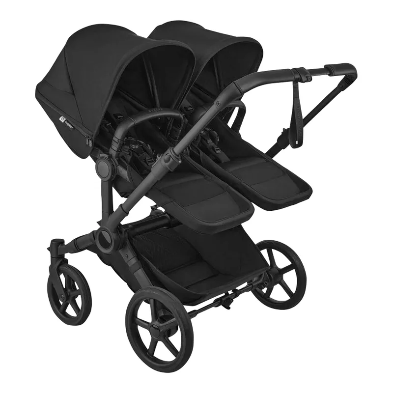 Donkey 6 Kinderwagen Geschwisterwagen Double by Bugaboo in Black, 90,2 × 64,7 × 39,7 mm – product photo
