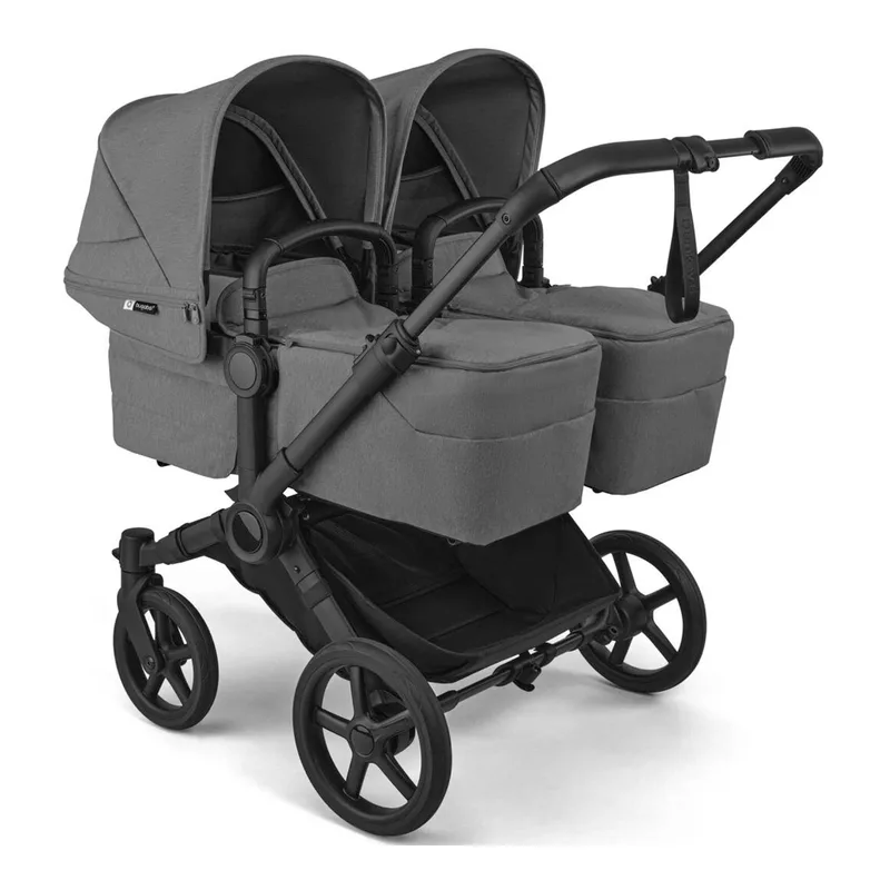 Donkey 6 Zwillings- und Kinderwagen Geschwisterwagen Twin by Bugaboo in Grey, 90,2 × 64,7 × 39,7 mm – product photo