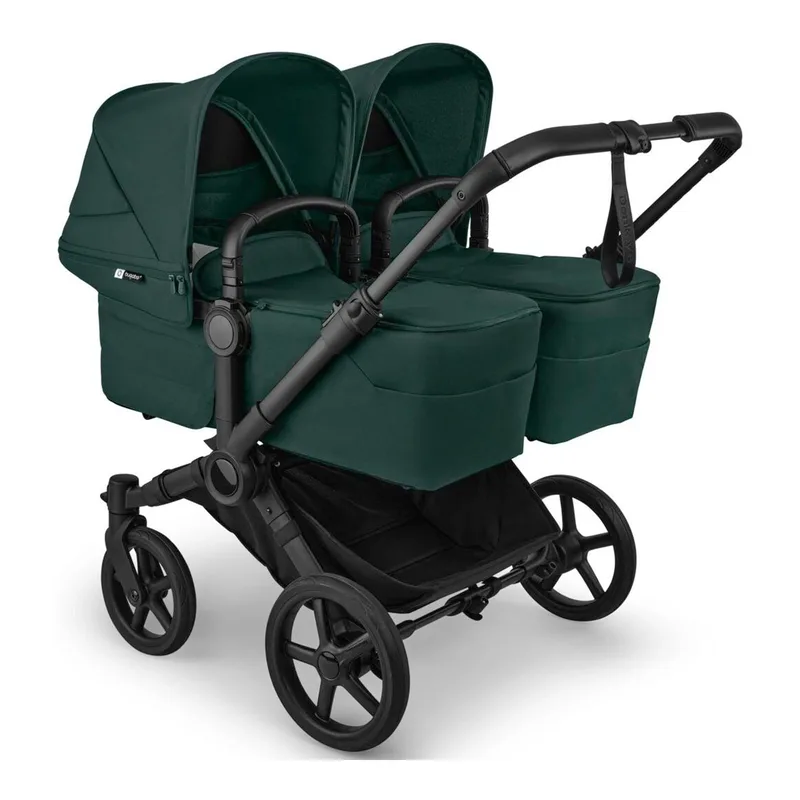 Donkey 6 Zwillings- und Kinderwagen Geschwisterwagen Twin by Bugaboo in Green, 90,2 × 64,7 × 39,7 mm – product photo