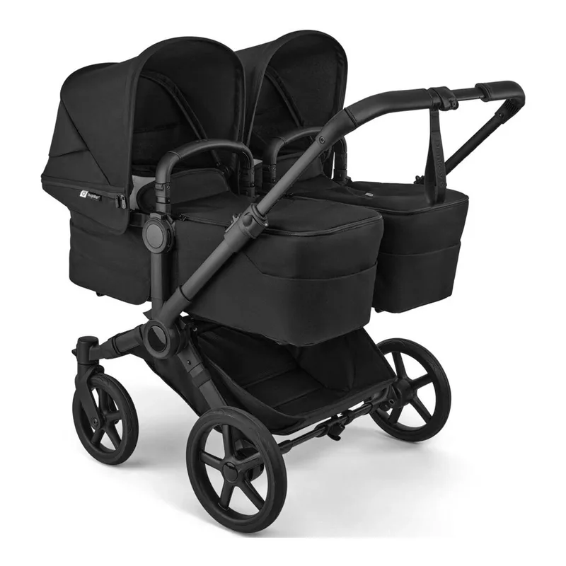 Donkey 6 Zwillings- und Kinderwagen Geschwisterwagen Twin by Bugaboo in Black, 90,2 × 64,7 × 39,7 mm – product photo
