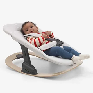 Giraffe baby schommelonderstel met de Bugaboo Giraffe kinderstoel newbornset, super licht en stijlvol, Natural Wood von Bugaboo in Hout – Produktfoto 5 von 6