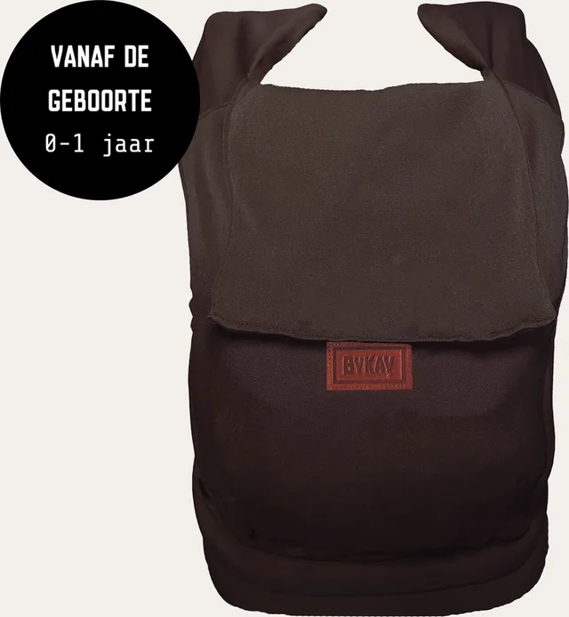 Tiny Click - draagzak baby - ergonomisch - newborn - broekmaat 50 tot 74 - Dark Roast