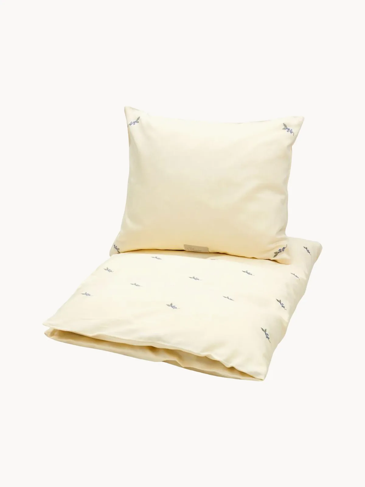 Babybedtextielset Blueberries van katoensatijn van Cam Cam Copenhagen – productfoto