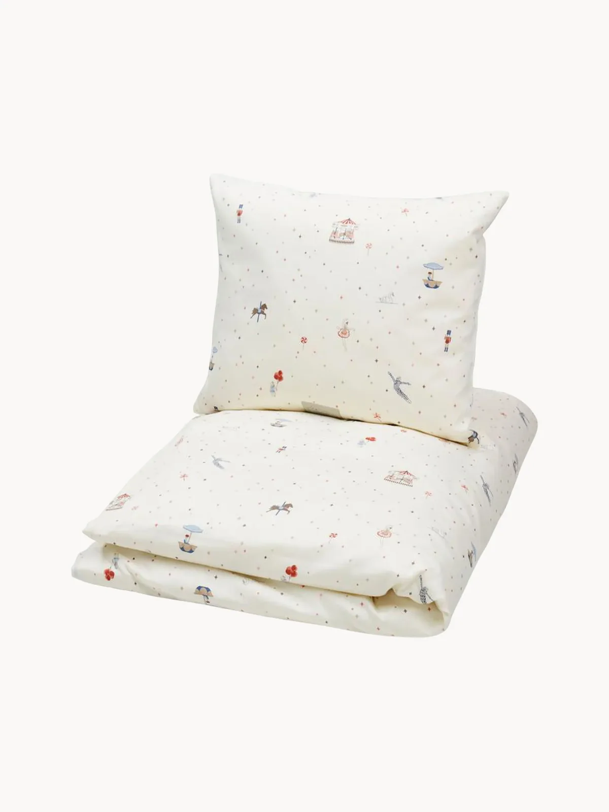 Babybedtextiel Carousel van katoensatijn van Cam Cam Copenhagen – productfoto