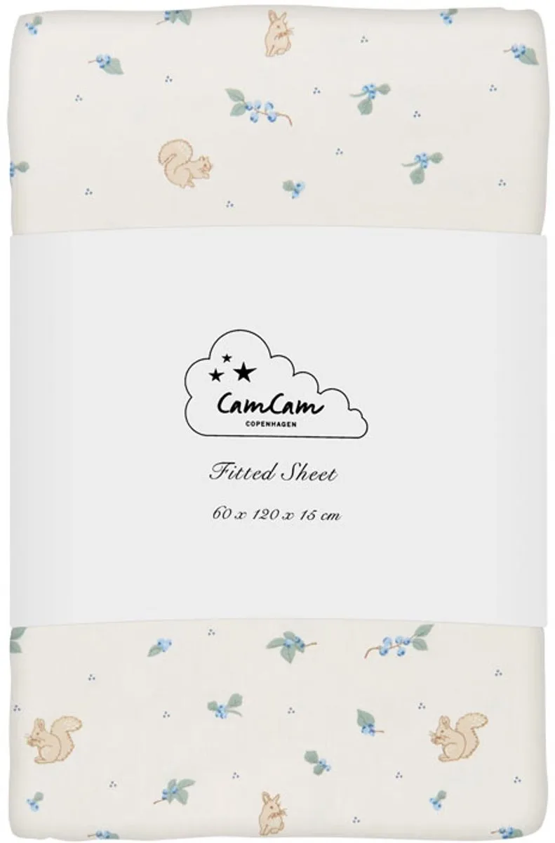 Blueberries Hoeslaken – 60 x 120 x 15 cm van Cam Cam Copenhagen in Blauw – productfoto