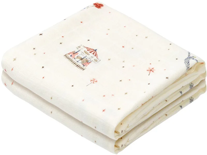 Carousel Hydrofiele Doek - 2-Pack de Cam Cam Copenhagen en Beige 3 – photo produit