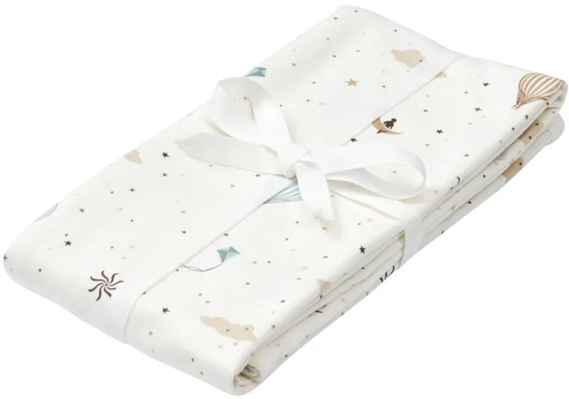 Dreamland Jersey Inbakerdoek - 80 x 80 cm de Cam Cam Copenhagen en Offwhite – photo produit